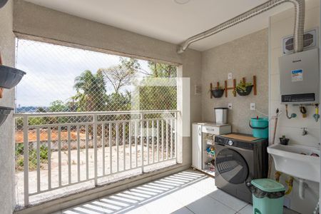 Varanda da sala  de apartamento para alugar com 2 quartos, 44m² em Conceição, Diadema