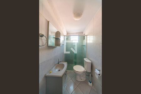 Banheiro do Quarto de casa para alugar com 1 quarto, 50m² em Vila Apiai, Santo André