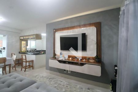 Sala de apartamento para alugar com 3 quartos, 110m² em Jardim Tejereba, Guarujá