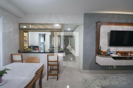 Sala de apartamento para alugar com 3 quartos, 110m² em Jardim Tejereba, Guarujá