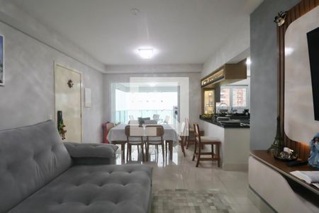 Sala de apartamento para alugar com 3 quartos, 110m² em Jardim Tejereba, Guarujá
