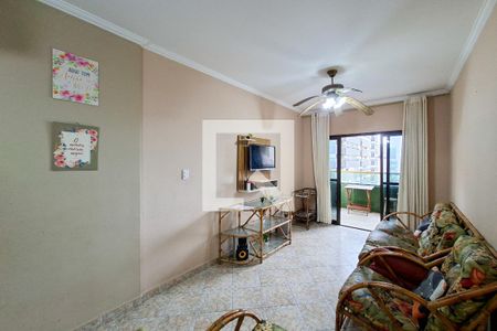Sala de apartamento para alugar com 3 quartos, 70m² em Canto do Forte, Praia Grande