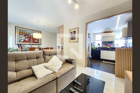 Sala de apartamento à venda com 3 quartos, 110m² em São Pedro, Belo Horizonte