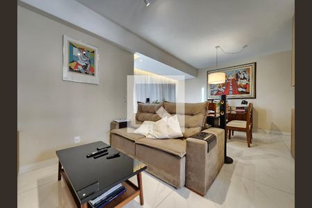 Sala de apartamento à venda com 3 quartos, 110m² em São Pedro, Belo Horizonte