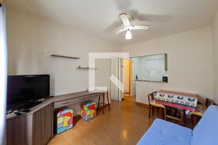 Sala de apartamento para alugar com 1 quarto, 36m² em Vila Caiçara, Praia Grande