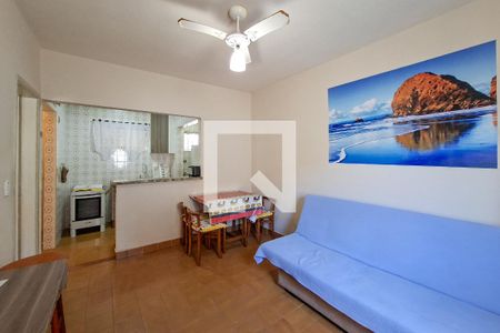 Sala de apartamento para alugar com 1 quarto, 36m² em Vila Caiçara, Praia Grande