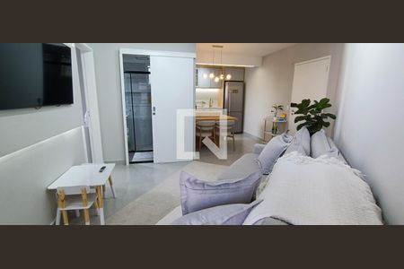 Sala de apartamento à venda com 2 quartos, 55m² em Jardim Monte Alegre, Taboão da Serra