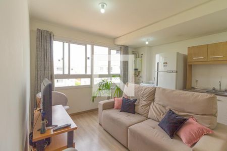 Sala de apartamento para alugar com 2 quartos, 52m² em Fátima, Canoas