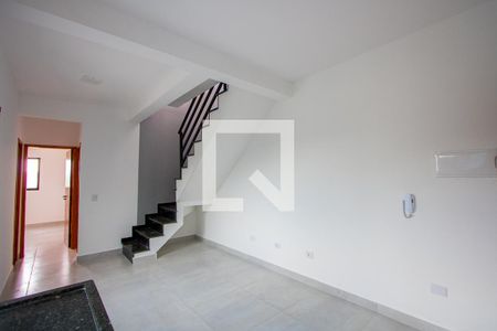 Sala/Cozinha de apartamento à venda com 2 quartos, 90m² em Vila Tibiriçá, Santo André