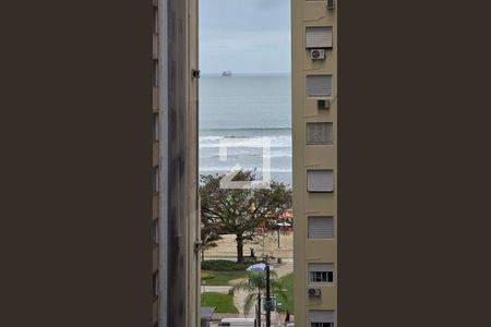 Vista da Sala de apartamento para alugar com 1 quarto, 50m² em Boqueirão, Santos