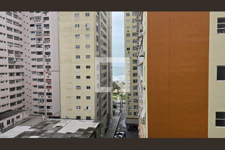 Vista da Sala de apartamento para alugar com 1 quarto, 50m² em Boqueirão, Santos