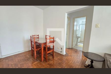 Sala de apartamento para alugar com 1 quarto, 50m² em Boqueirão, Santos