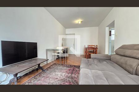 Sala de apartamento para alugar com 1 quarto, 50m² em Boqueirão, Santos