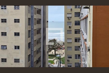 Vista da Sala de apartamento para alugar com 1 quarto, 50m² em Boqueirão, Santos