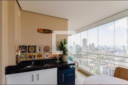 Varanda de apartamento à venda com 2 quartos, 60m² em Vila Dom Pedro I, São Paulo