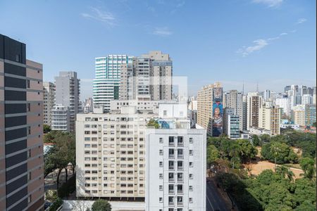 Vista da Varanda da Sala/Quarto de kitnet/studio para alugar com 1 quarto, 24m² em Consolação, São Paulo
