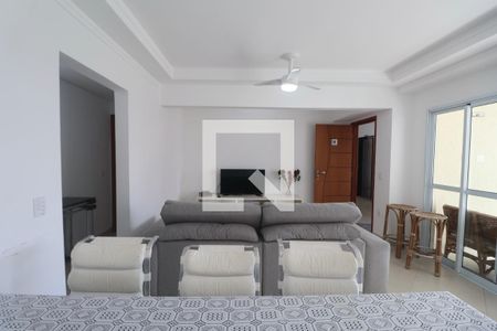 Sala de apartamento para alugar com 3 quartos, 120m² em Balneario Guarujá, Guarujá