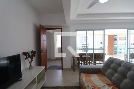 Sala de apartamento para alugar com 3 quartos, 120m² em Balneario Guarujá, Guarujá