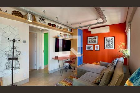 Sala/Cozinha de apartamento à venda com 1 quarto, 60m² em Pinheiros, São Paulo