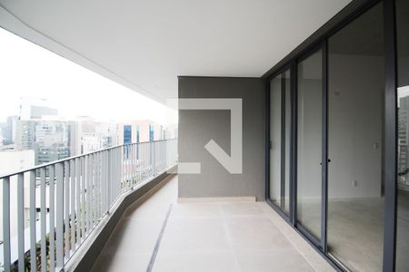 Varanda da Sala de apartamento à venda com 3 quartos, 143m² em Vila Olímpia, São Paulo