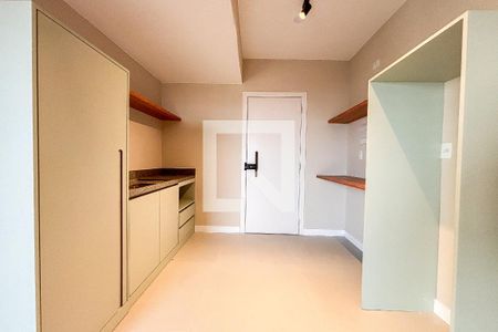 Sala/Cozinha de apartamento à venda com 1 quarto, 38m² em Chácara Seis de Outubro, São Paulo