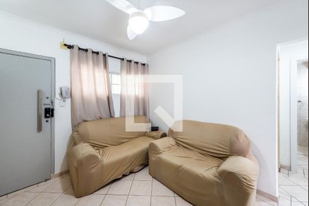 Sala de apartamento para alugar com 1 quarto, 40m² em José Menino, Santos