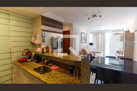 Sala/Cozinha de apartamento para alugar com 1 quarto, 60m² em São Francisco, Niterói