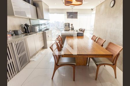 Varanda Gourmet de apartamento à venda com 3 quartos, 209m² em Tatuapé, São Paulo