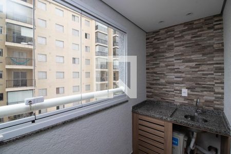 Varanda da Sala de apartamento à venda com 2 quartos, 55m² em Jardim Imperador, Guarulhos