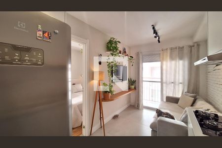Sala/Cozinha/ de apartamento à venda com 1 quarto, 32m² em Bom Retiro, São Paulo