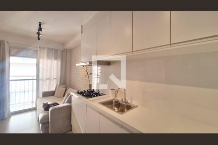 Sala/Cozinha de apartamento à venda com 1 quarto, 32m² em Bom Retiro, São Paulo