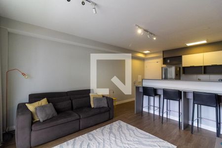 Sala de apartamento à venda com 1 quarto, 60m² em Santo Amaro, São Paulo