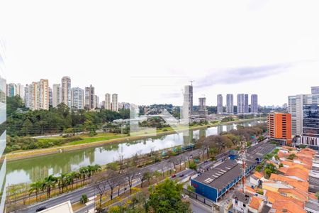 Vista da Varanda da Sala de apartamento à venda com 1 quarto, 60m² em Santo Amaro, São Paulo