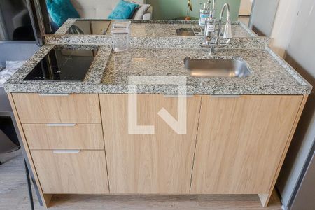 Cozinha de apartamento para alugar com 1 quarto, 31m² em Pinheiros, São Paulo