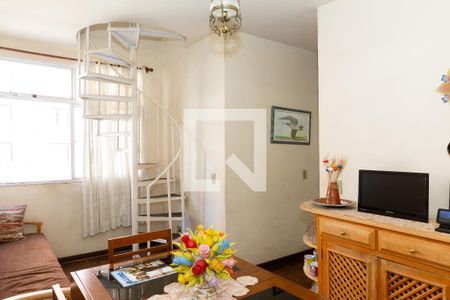 Sala de apartamento à venda com 3 quartos, 79m² em Grajaú, Belo Horizonte