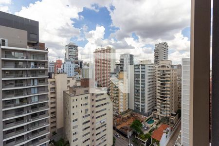 Vista/Varanda de kitnet/studio à venda com 1 quarto, 45m² em Cerqueira César, São Paulo