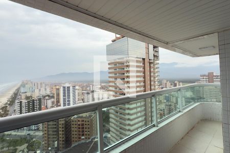 Vista da Varanda de apartamento para alugar com 3 quartos, 118m² em Vila Caiçara, Praia Grande