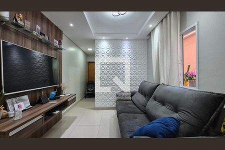 Sala de apartamento à venda com 2 quartos, 53m² em Vila Humaita, Santo André