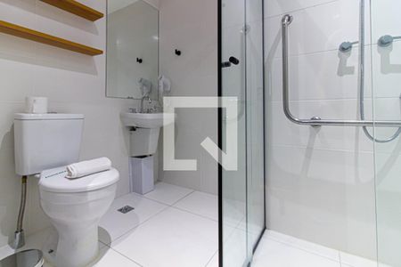 Banheiro de kitnet/studio à venda com 1 quarto, 21m² em Pompeia, São Paulo