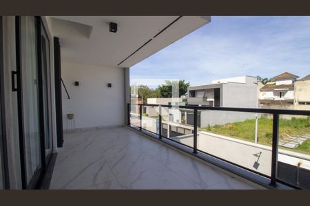 Varanda da Suíte 1 de casa de condomínio à venda com 4 quartos, 214m² em Vargem Pequena, Rio de Janeiro