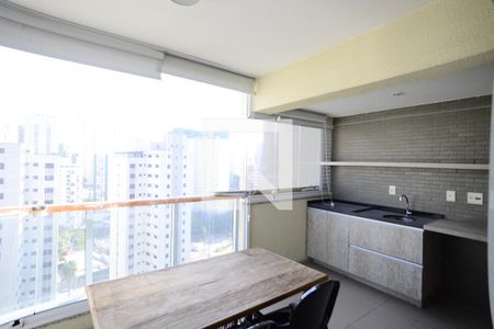 Varanda da Sala de apartamento à venda com 1 quarto, 52m² em Vila Mariana, São Paulo