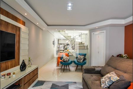 Sala de casa à venda com 3 quartos, 161m² em Vila Scarpelli, Santo André