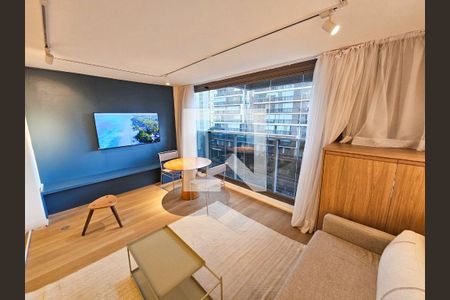 Sala de apartamento à venda com 1 quarto, 37m² em Jardim Paulista, São Paulo