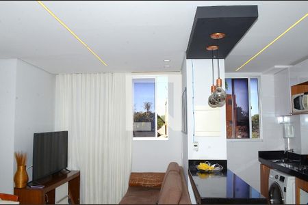 Sala de apartamento à venda com 2 quartos, 53m² em Goiânia, Belo Horizonte