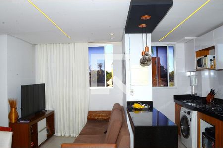 Sala de apartamento à venda com 2 quartos, 53m² em Goiânia, Belo Horizonte