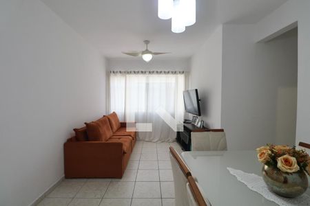 Sala de apartamento para alugar com 3 quartos, 80m² em Vila Julia, Guarujá