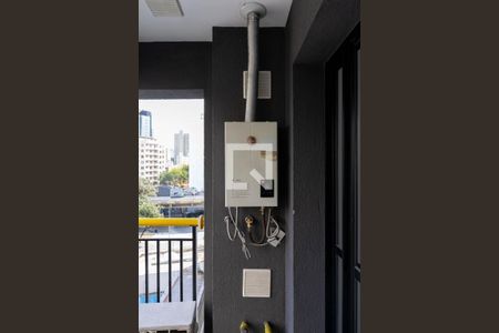 Varanda da Sala/Cozinha de apartamento à venda com 1 quarto, 36m² em Campos Elíseos, São Paulo