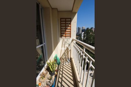 Varanda da Sala/Cozinha de apartamento para alugar com 1 quarto, 40m² em Panamby, São Paulo