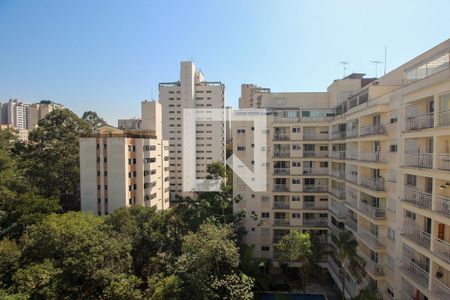 Vista da Varanda da Sala/Cozinha de apartamento para alugar com 1 quarto, 40m² em Panamby, São Paulo