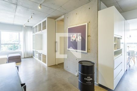 Sala de apartamento à venda com 1 quarto, 74m² em Vila Olímpia, São Paulo